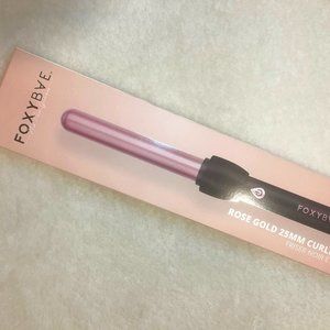 FOXYBAE 25mm Black Curling Wand with Rose Gold Coloured Barrel